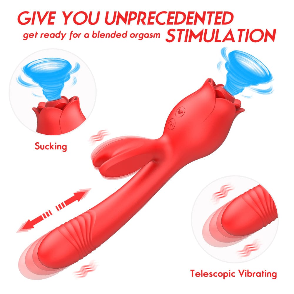 Aroselove - Rose Vibrator G Spot Clitoral Stimulator - Aroselove
