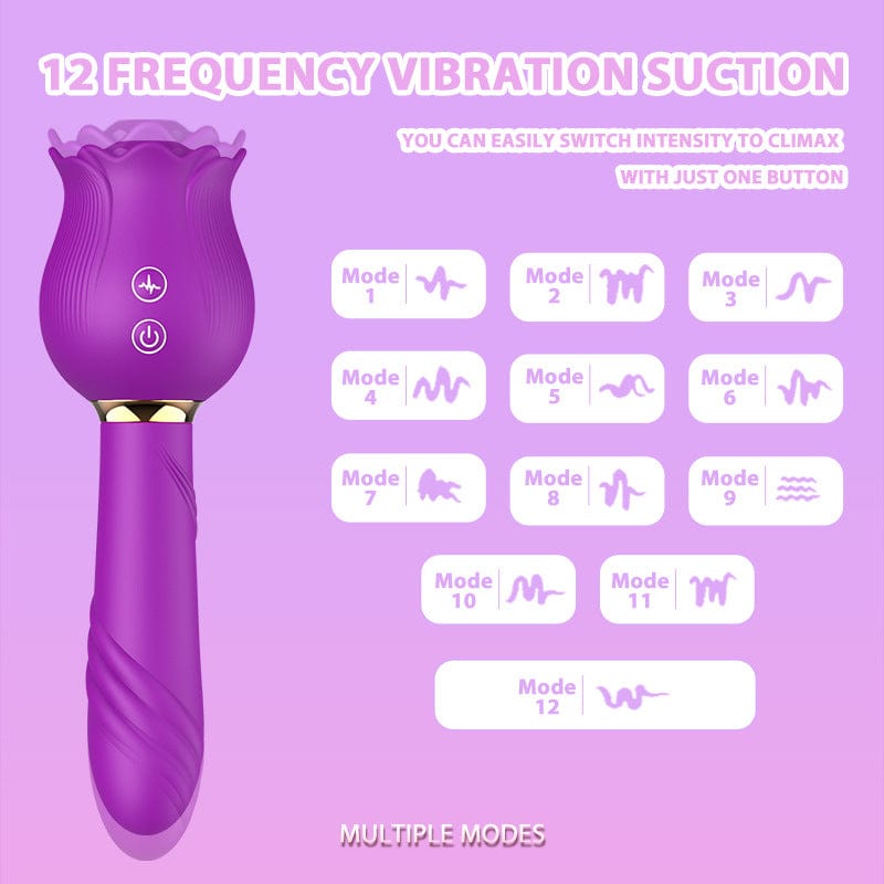 Aroselove - Rose Shaker Sucking Jump Egg Adult Toy G-spot Masturbation Device for Women - Aroselove