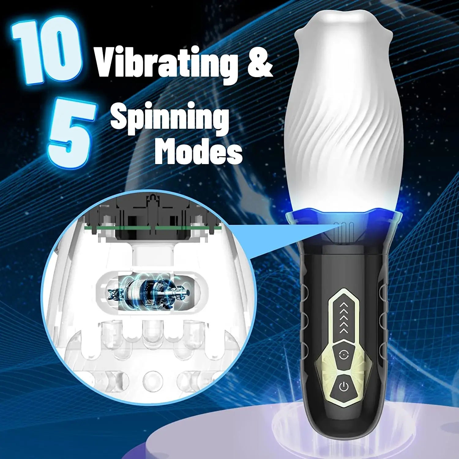 ACMEJOY-10 Vibration 5 Rotation Better Wrapping Automatic Stroker