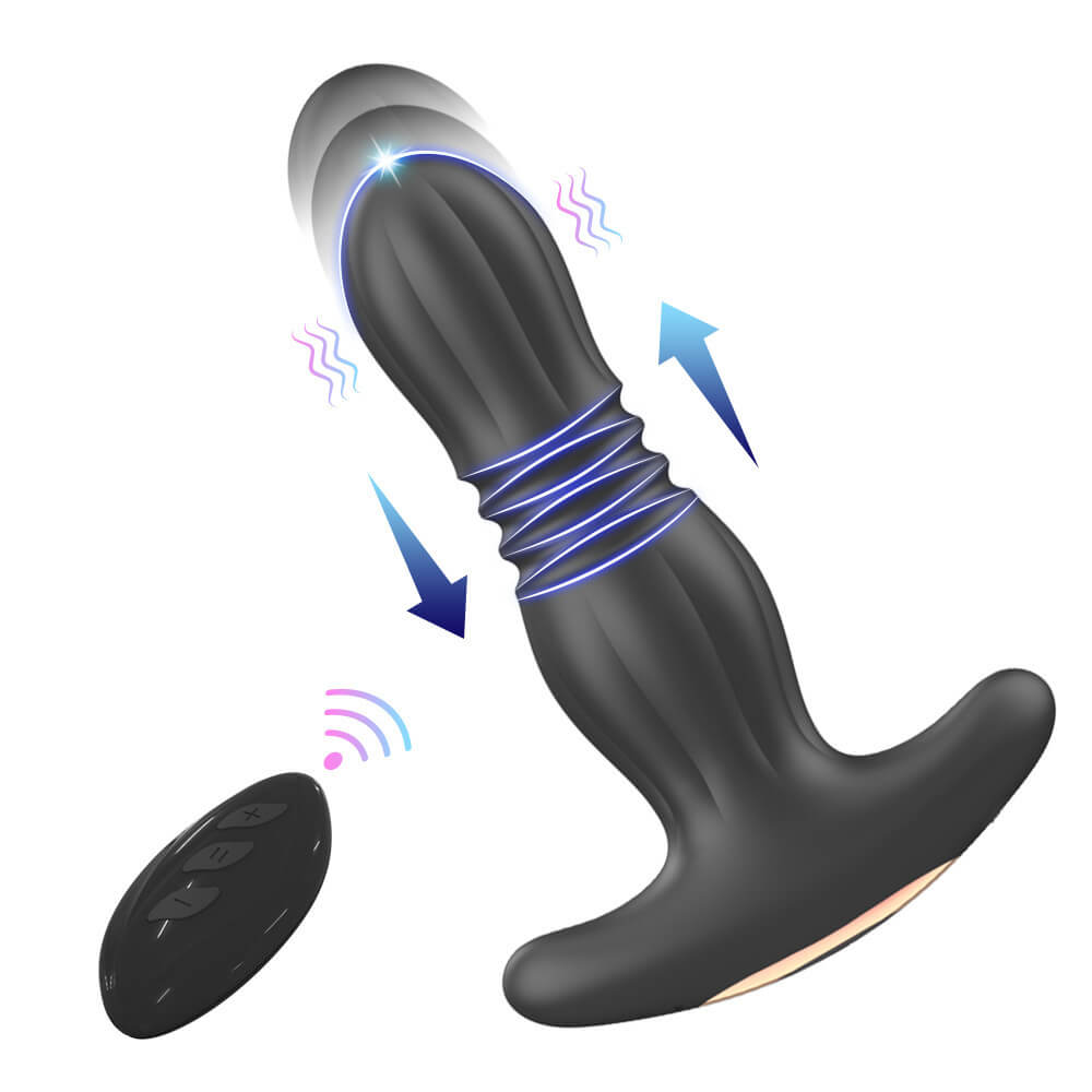AGAS Thrusting Butt Plug with Remote Control
