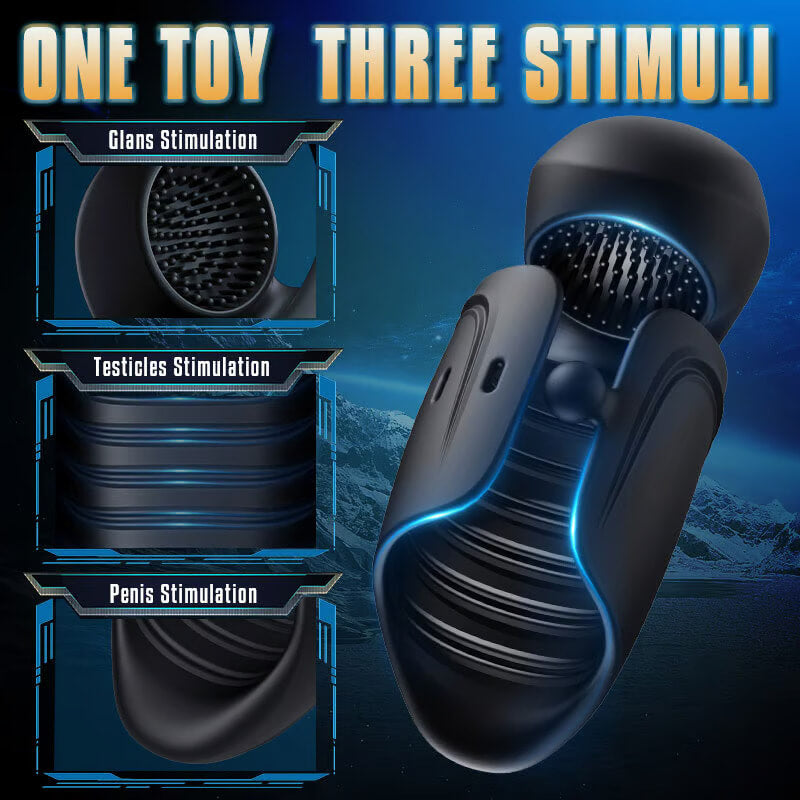 ALIEN Automatic Adjustable Buckle 10 Vibrating Modes Masturbation Cup