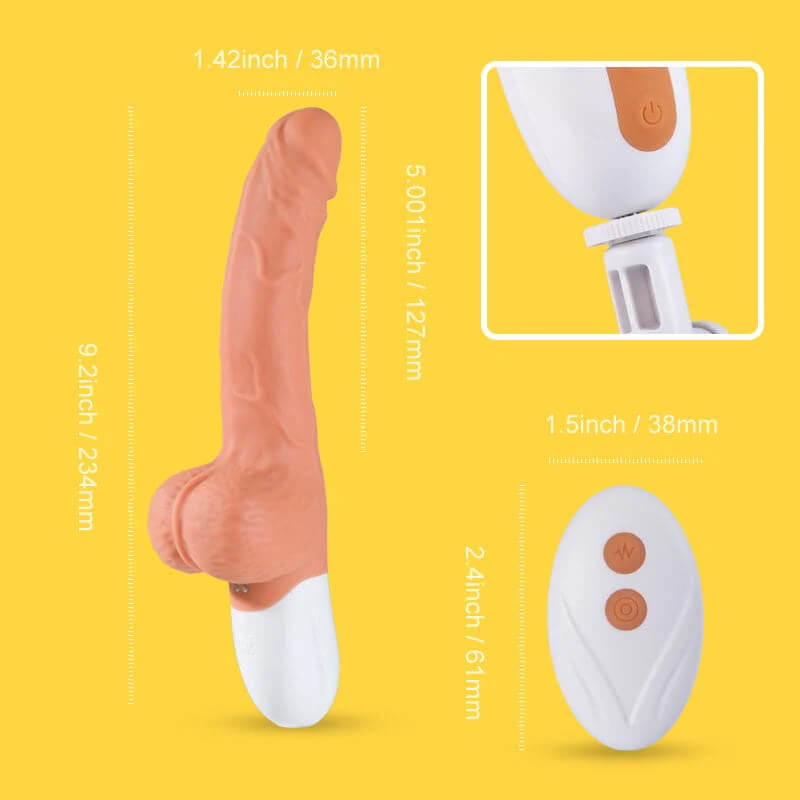 Adam – Suction Cup Realistic Thrusting Vibrating Dildo