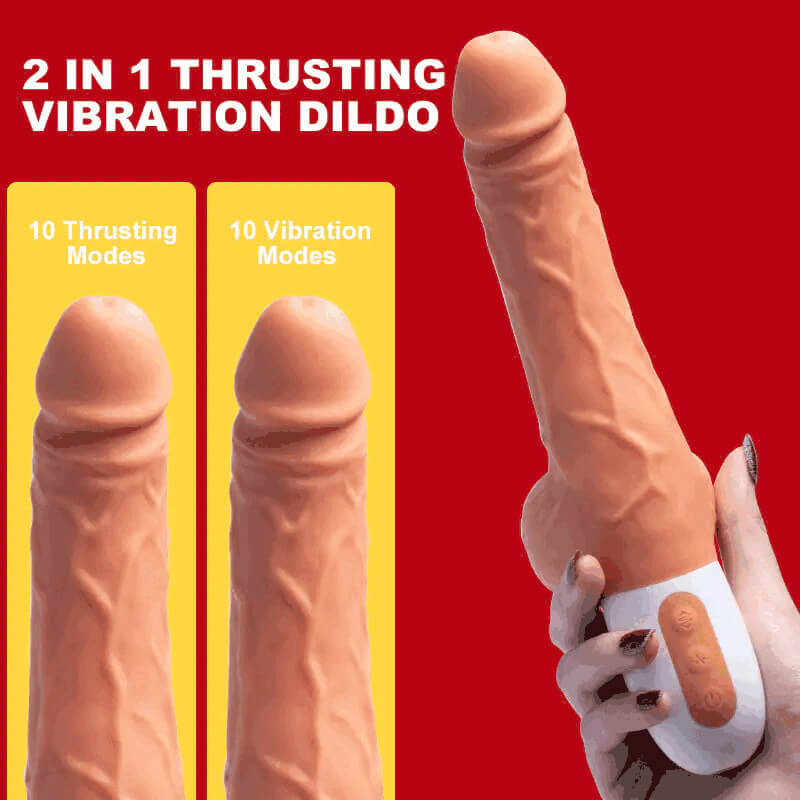 Adam – Suction Cup Realistic Thrusting Vibrating Dildo
