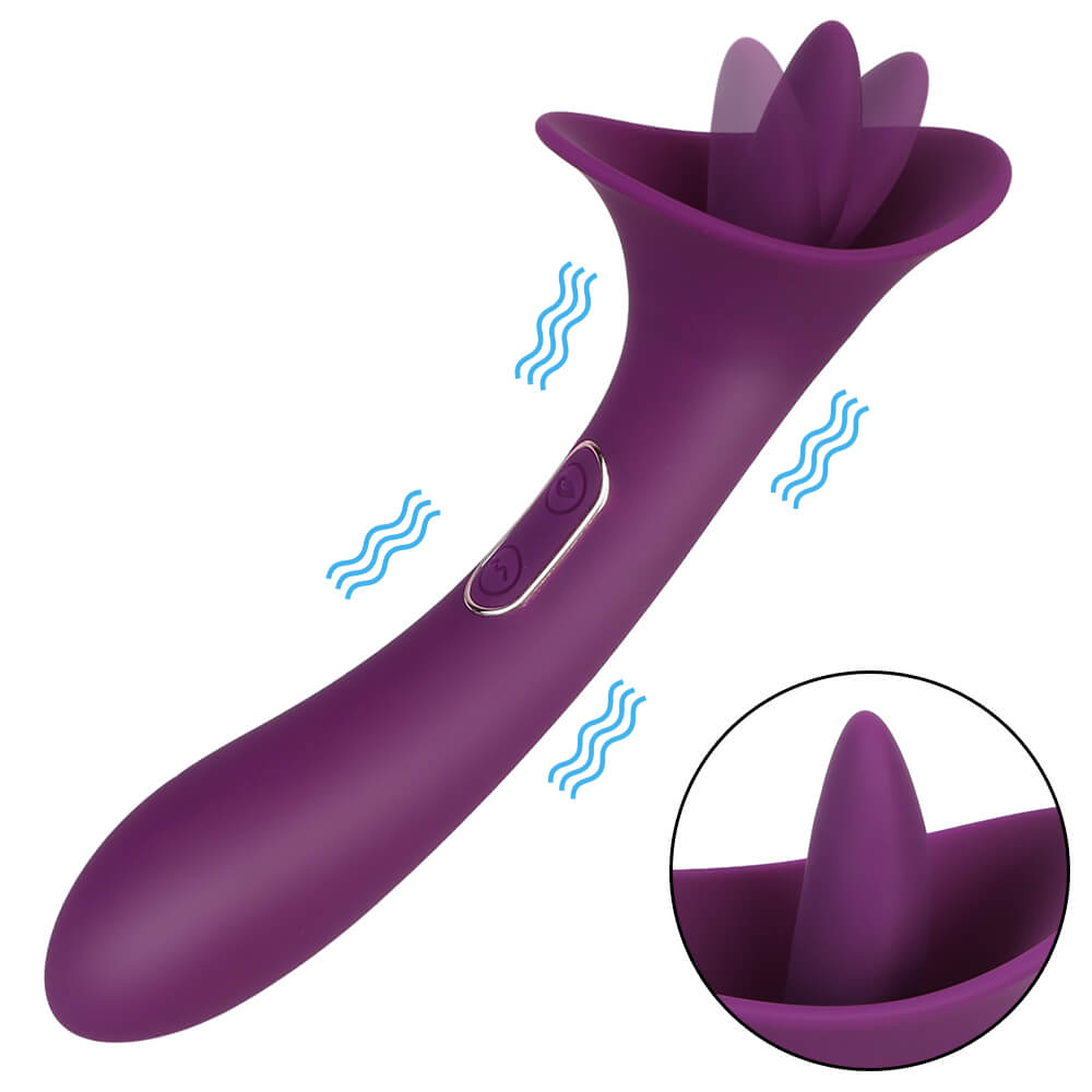 Adele – Clit Licking Tongue Vibrator with G Spot Stimulator
