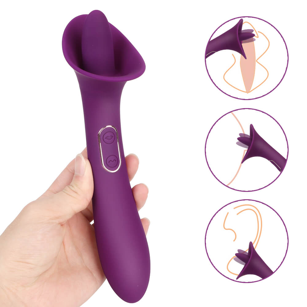 Adele – Clit Licking Tongue Vibrator with G Spot Stimulator