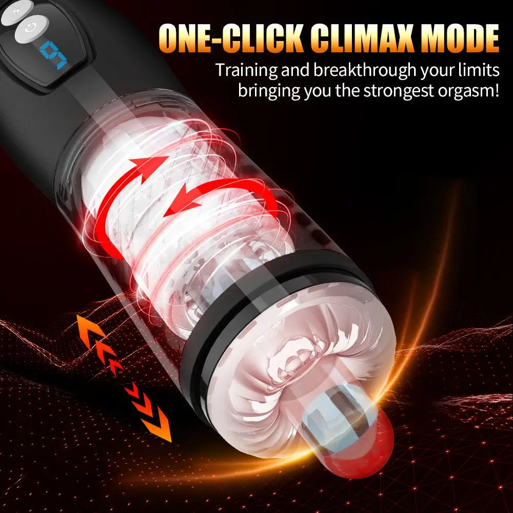 Aiden 9 Thrusting & Rotating Masturbator Adult Sex Toys For Men