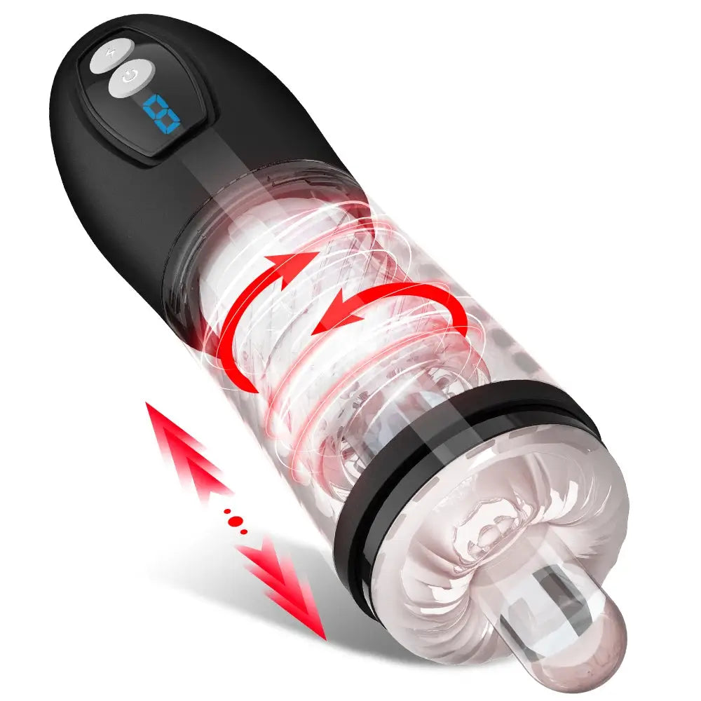 Aiden 9 Thrusting & Rotating Masturbator Adult Sex Toys For Men