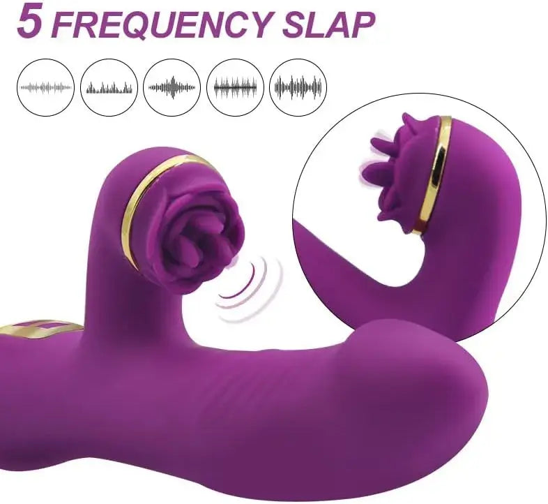 Aina – Tongue Licking Clitoral & G-spot Stimulator Thrusting Rabbit Vibrator