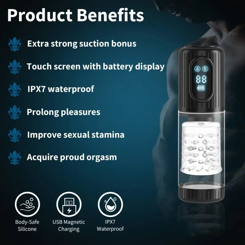 Aisia-4 Suction 5 Thrusting Rotating 3 in 1 Oral Sex Stroker