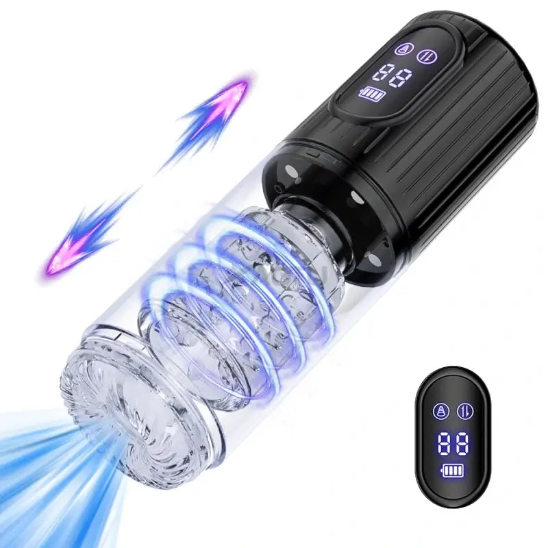 Aisia-4 Suction 5 Thrusting Rotating 3 in 1 Oral Sex Stroker