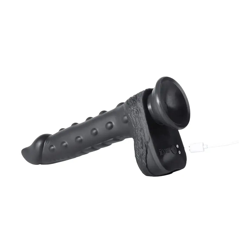 Alger – 8 Inch Black Thrusting Vibrating Dildo