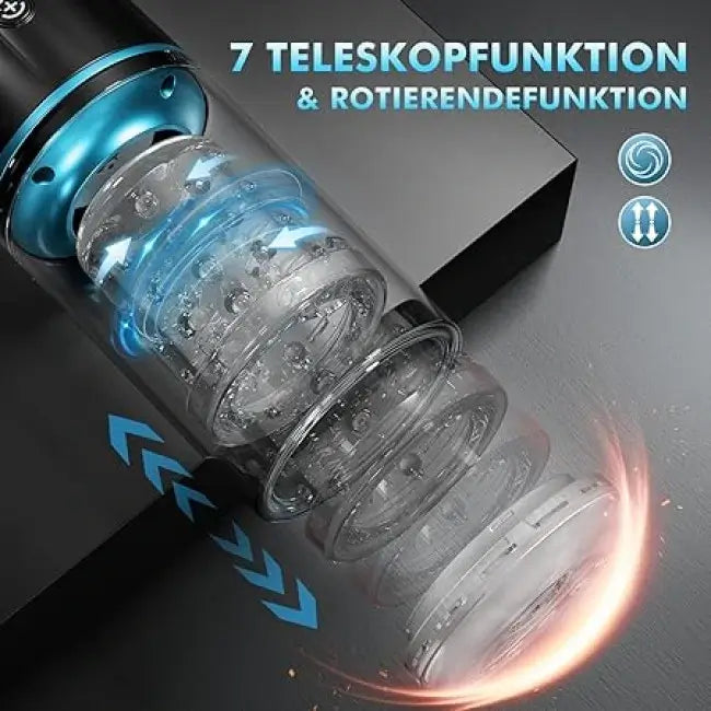 Angus – Hands Free Automatic Male Masturbators Cup 3D Realistic Sleeve With 7 Thrusting & Rotating Modes