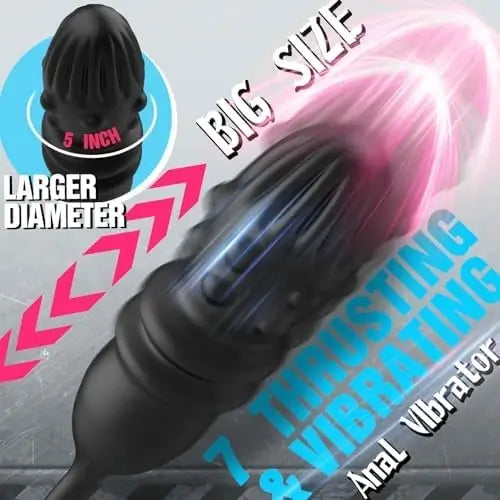 Asher Thrusting Prostate Massager Vibrating Penis Vibrator Couple Play Anal Toys
