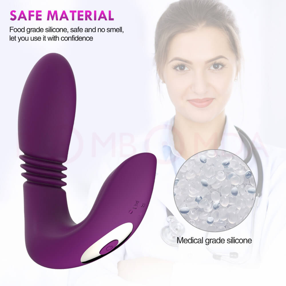 Asisa Unisex Super Powerful 12 Vibrating 3 Thrusting Stimulator