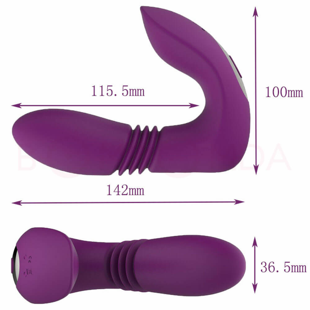 Asisa Unisex Super Powerful 12 Vibrating 3 Thrusting Stimulator