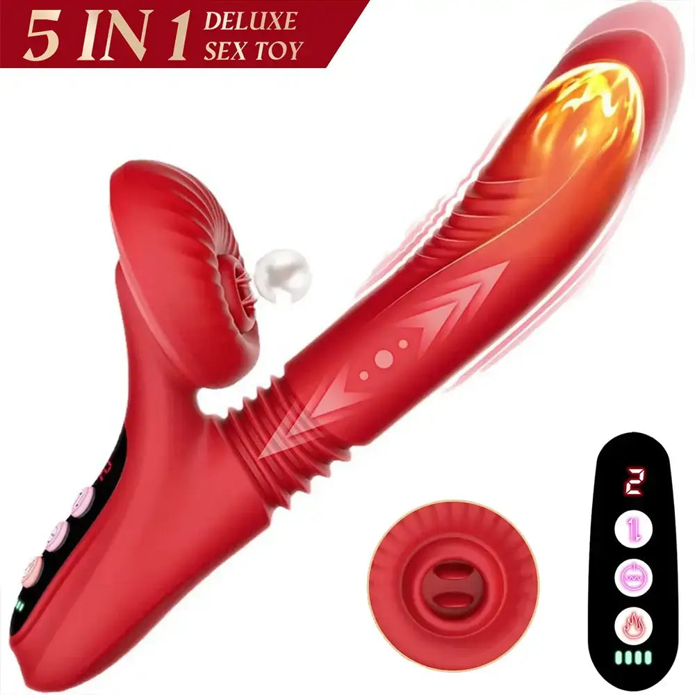 Benny Blaze – Clit Licking & Warming Thrusting Rabbit Vibrator