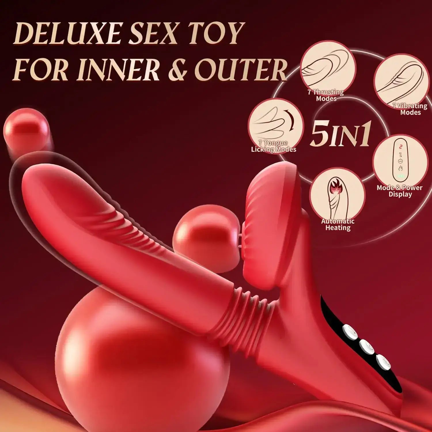 Benny Blaze – Clit Licking & Warming Thrusting Rabbit Vibrator