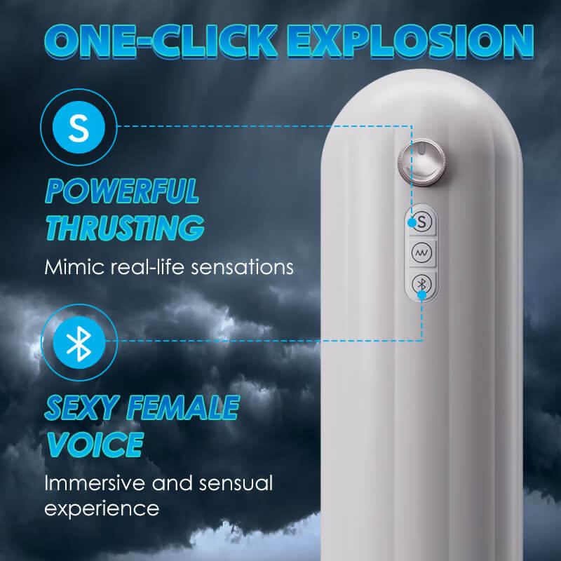 Bestvibe Bluetooth 10 Vibration Thrusting Heating Stepless Adjusting Male Masturbator