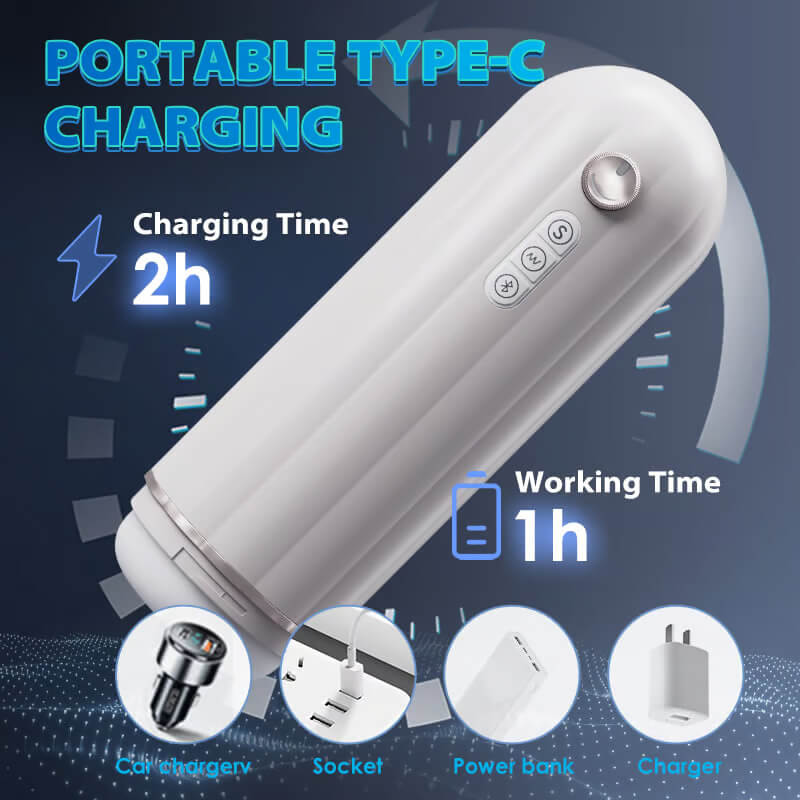 Bestvibe Bluetooth 10 Vibration Thrusting Heating Stepless Adjusting Male Masturbator