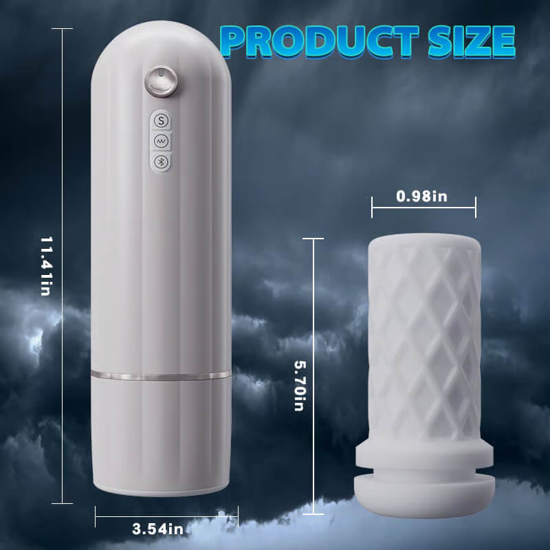 Bestvibe Bluetooth 10 Vibration Thrusting Heating Stepless Adjusting Male Masturbator