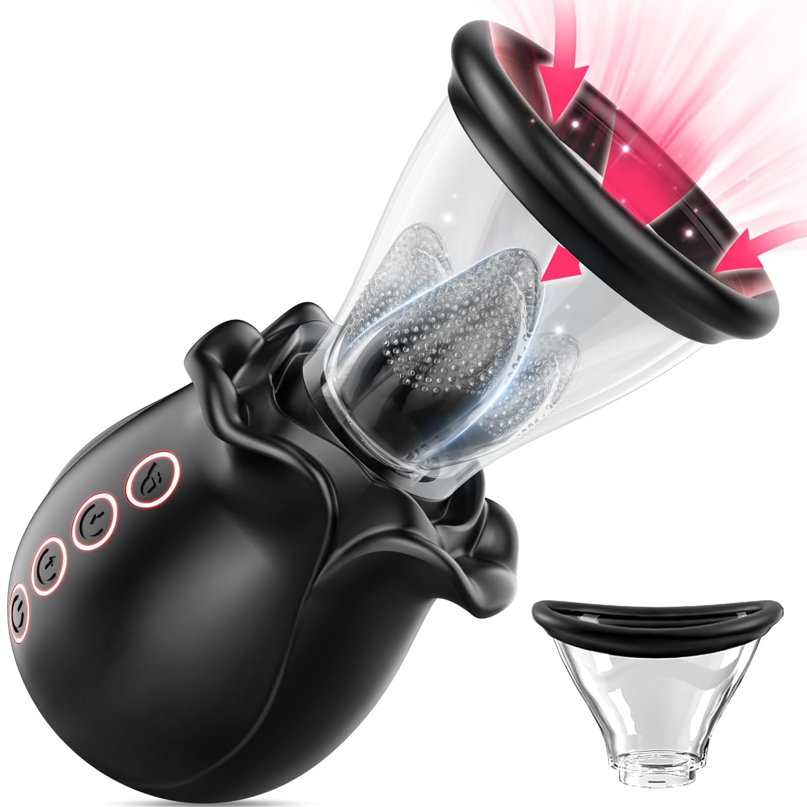 Aroselove - 3 in 1 Sucking &Licking Rose Vibrators - Aroselove