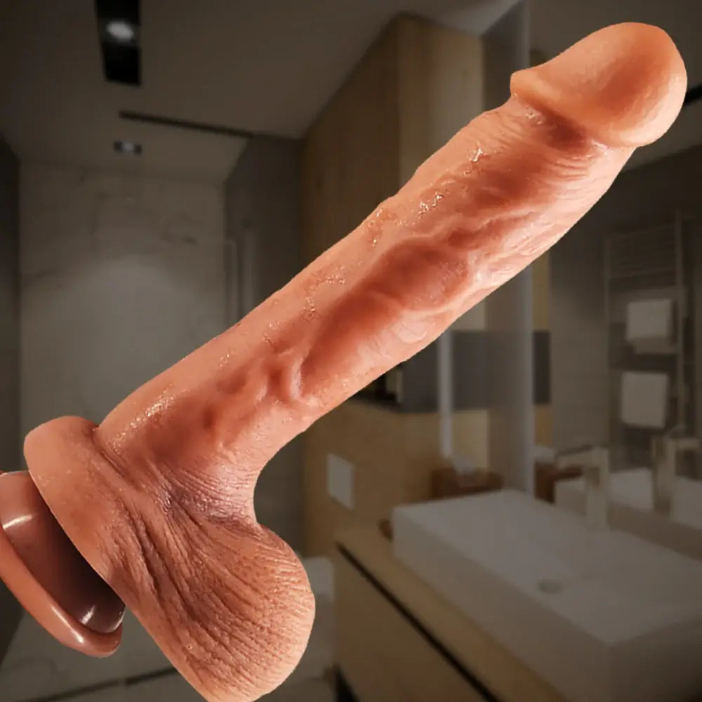 Blender – Rotating & Thrusting & Vibrating & Heating Dildo with Suction Stand