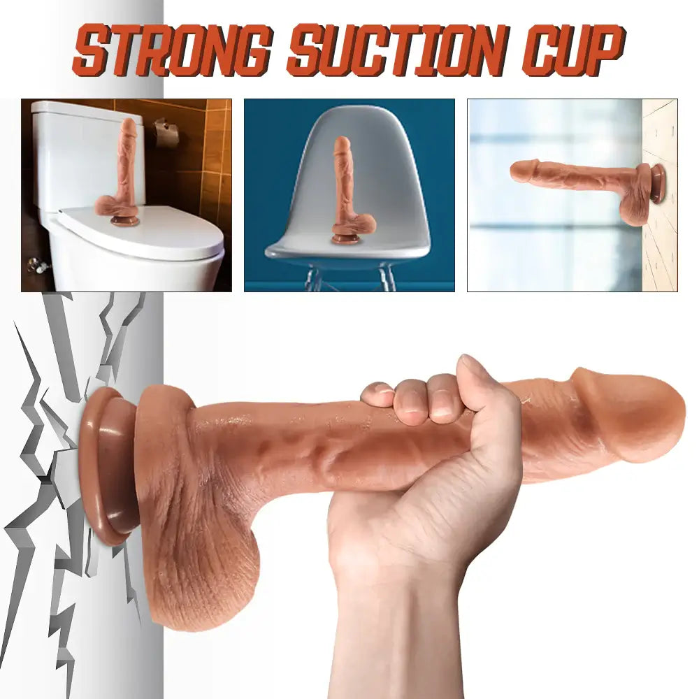 Blender – Rotating & Thrusting & Vibrating & Heating Dildo with Suction Stand