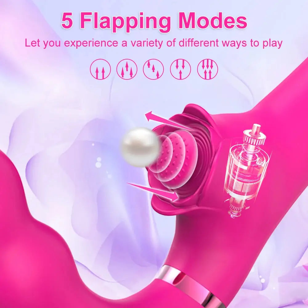 Bloom – Remote Control Tapping & Vibrating Strapless Strap-On