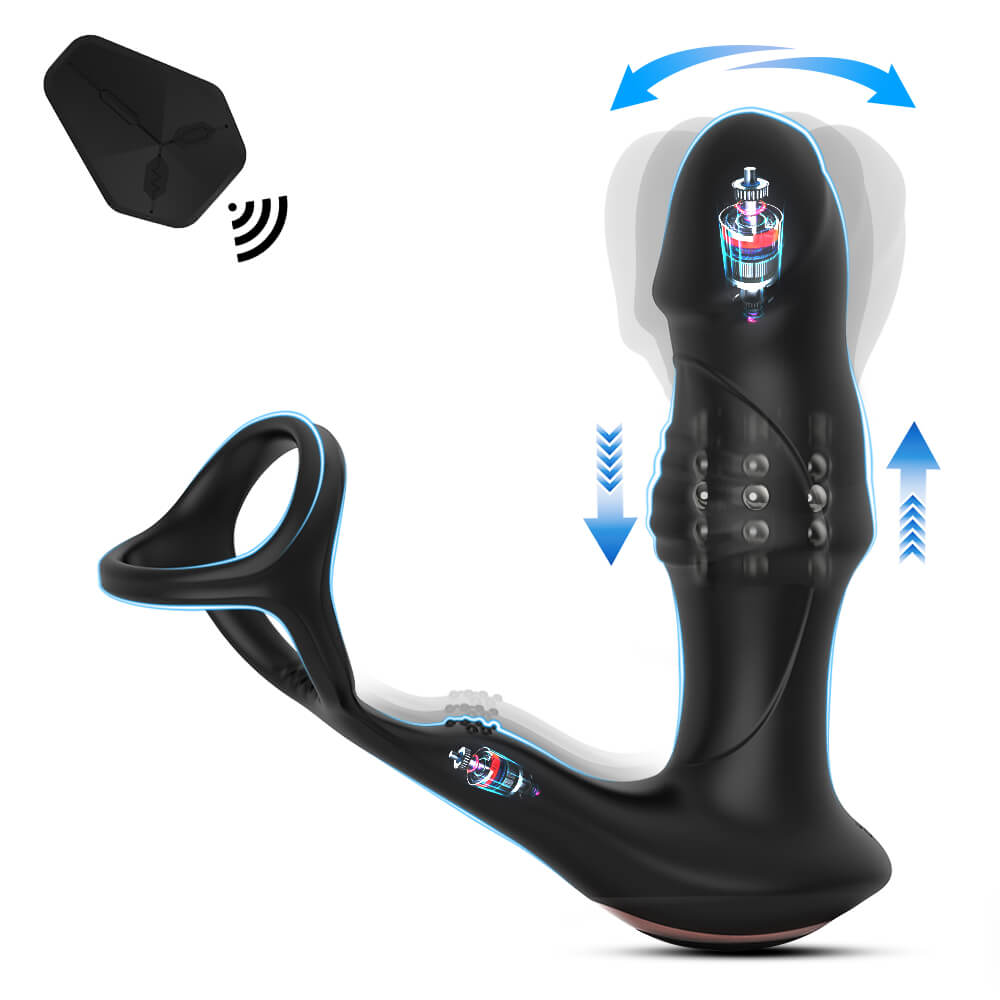 Blossom  C 9 Wriggling Swaying Male Prostate Toy with Big Glans