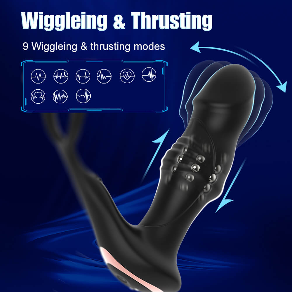 Blossom  C 9 Wriggling Swaying Male Prostate Toy with Big Glans