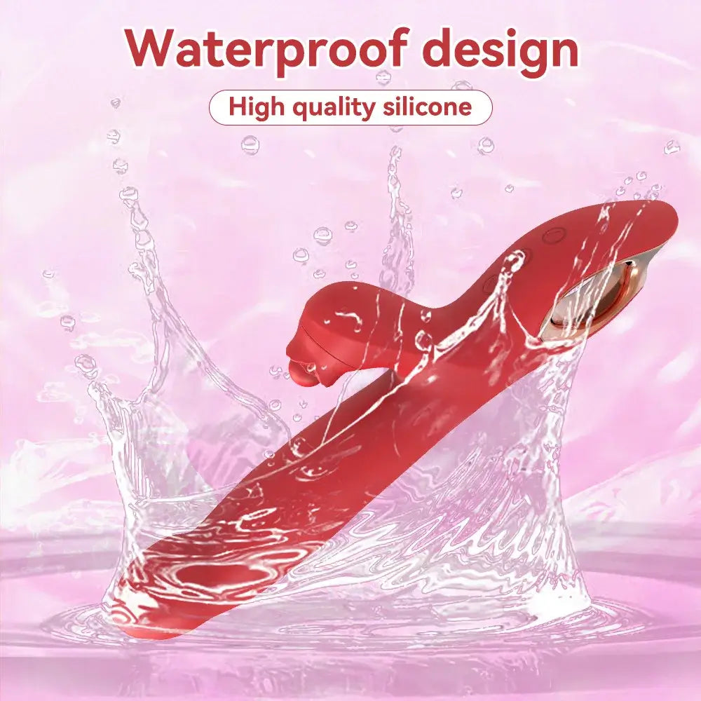 Bud – Tapping Rabbit Vibrator with Sliding Beads Ring