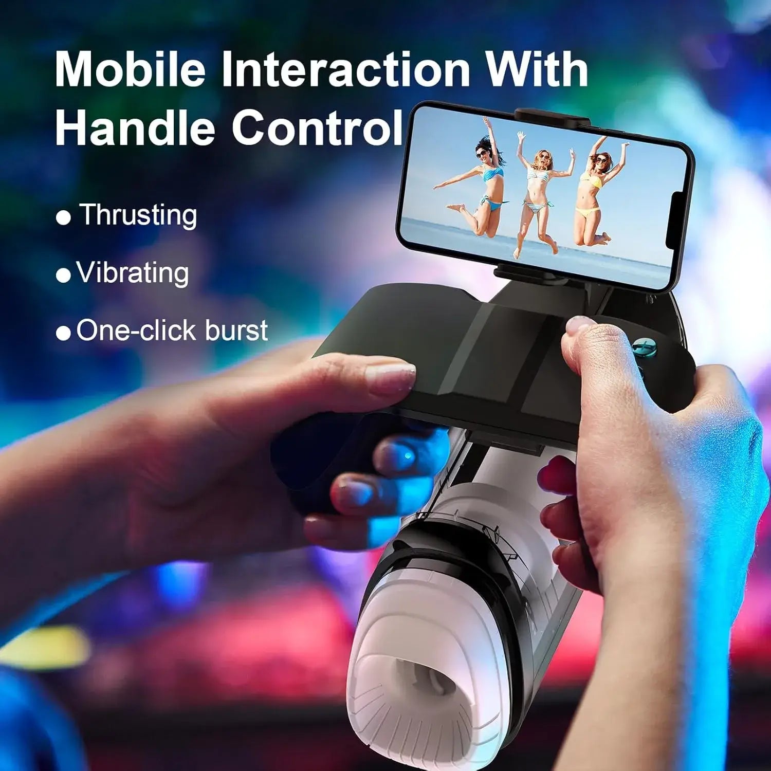 Carson – Auto 7 Suction & 7 Vibration Heating With Stroker Phone Holder & Handle Control