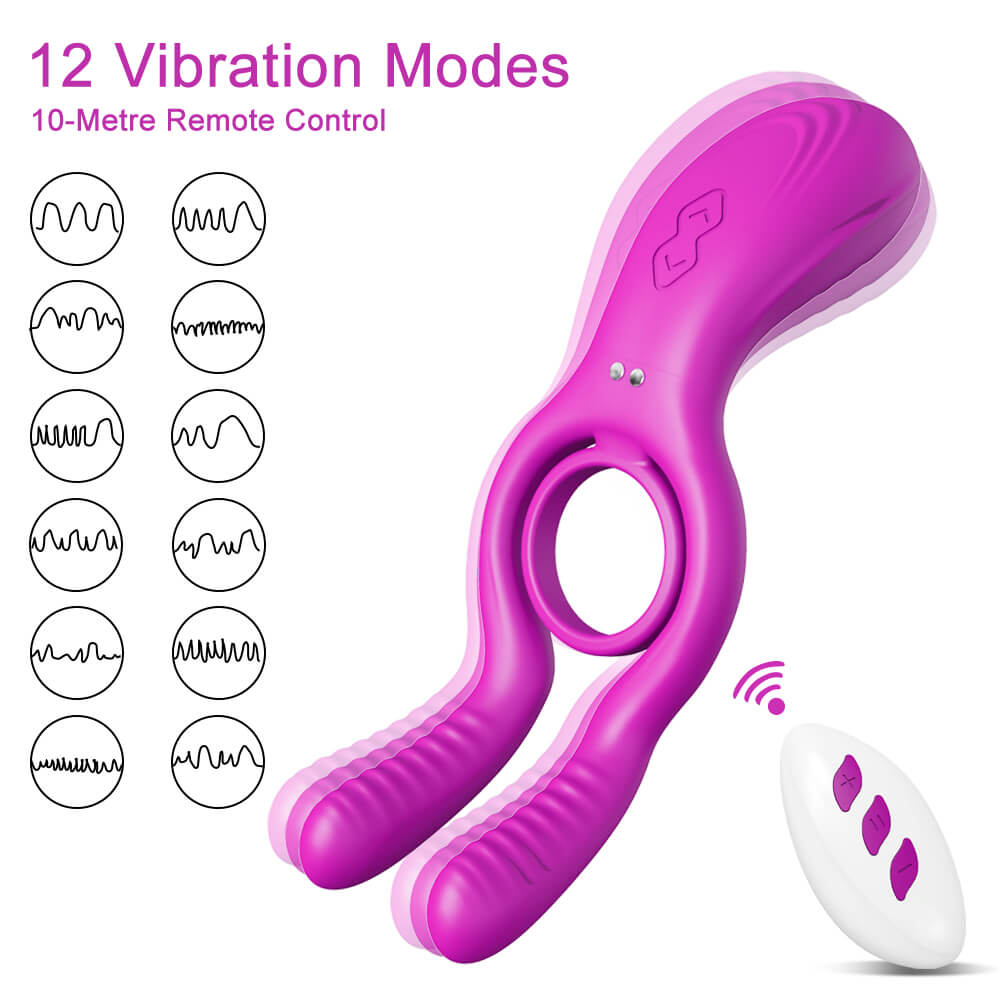 Casey – Remote Control Testicle Clit Vibrator & Cock Ring