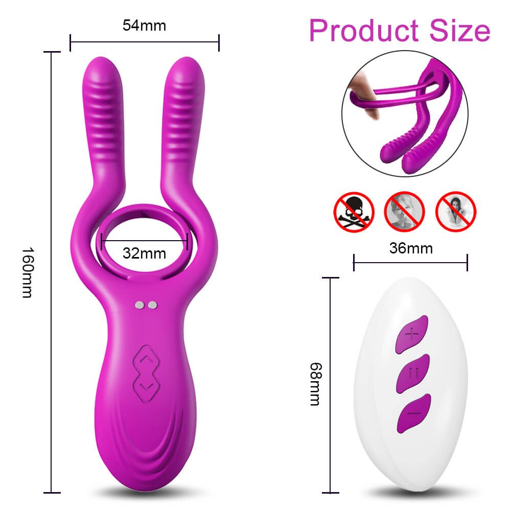 Casey – Remote Control Testicle Clit Vibrator & Cock Ring