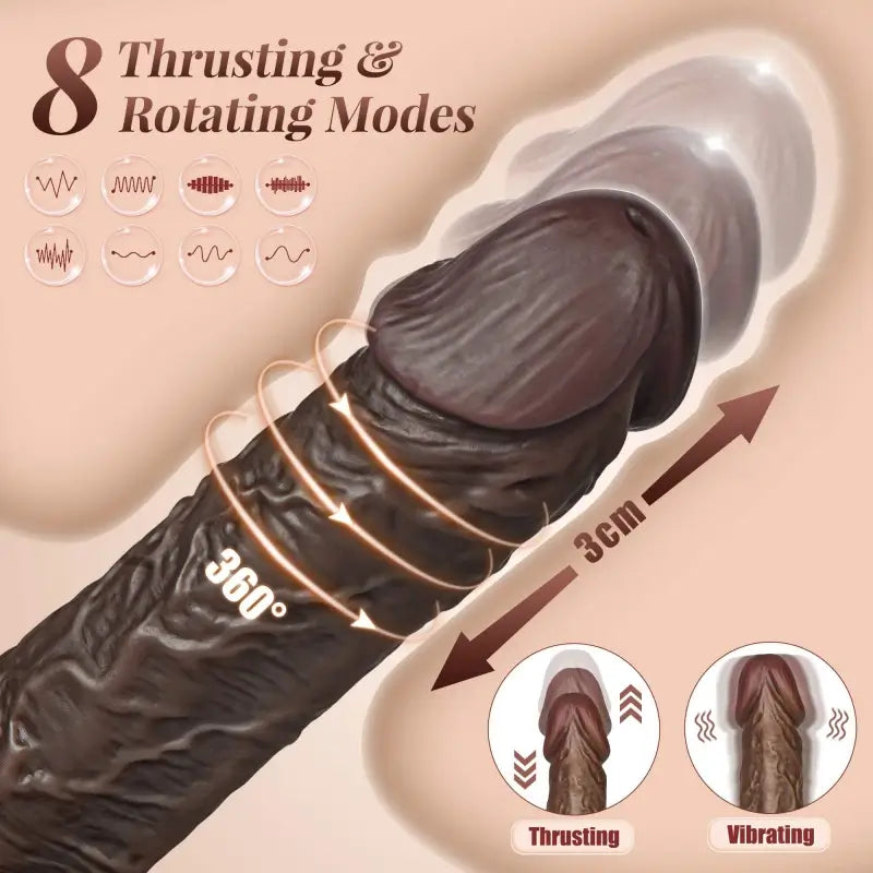 Chimp 8 Thrusting Swinging Dildo 8.93 INCH