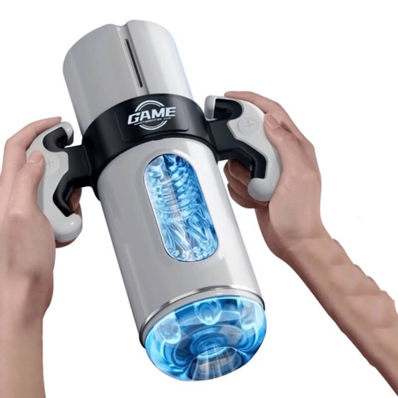 Clare Gamepad 9 Thrusting & Vibrating 2 in 1 Handheld Masturbation Cup