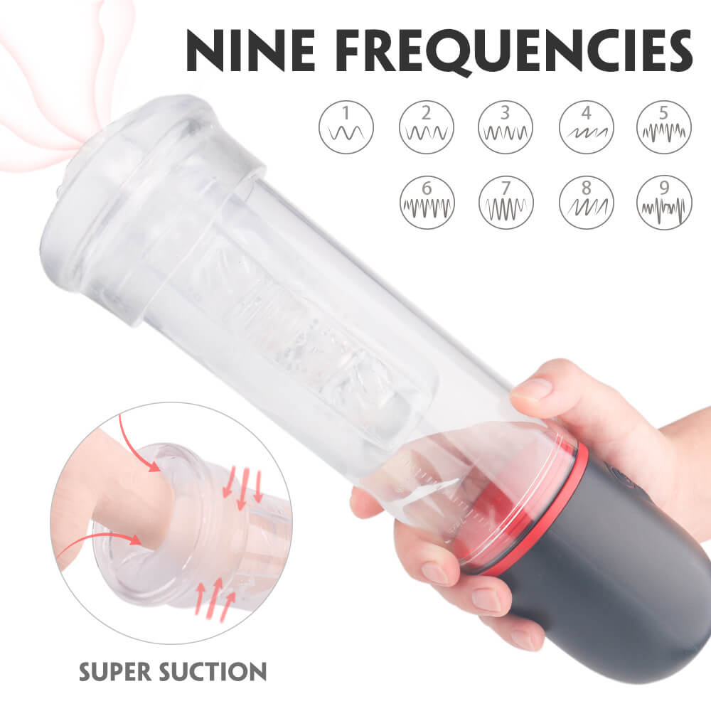 DREAMER Vibration 9 Mode Suction Penis Pump