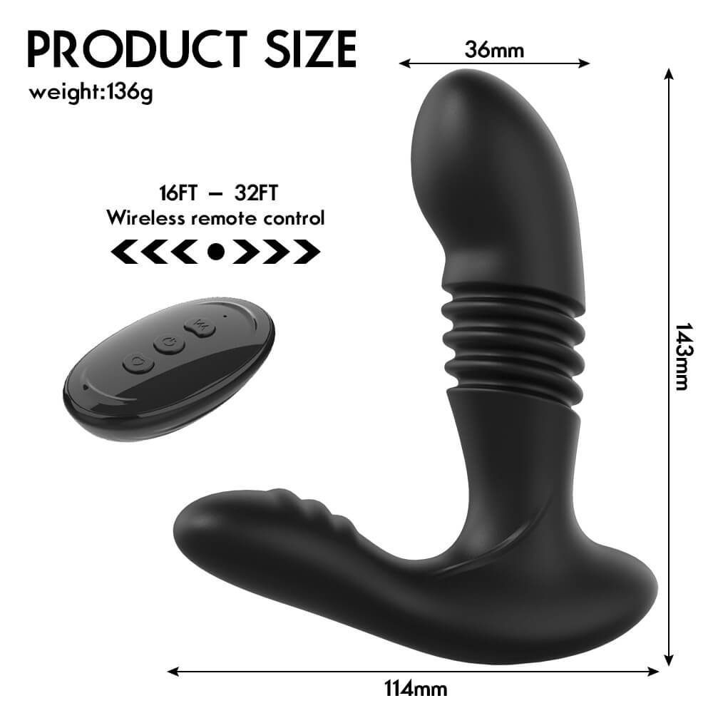 Dakota  C Remote Control Butt Plug & Prostate Massager