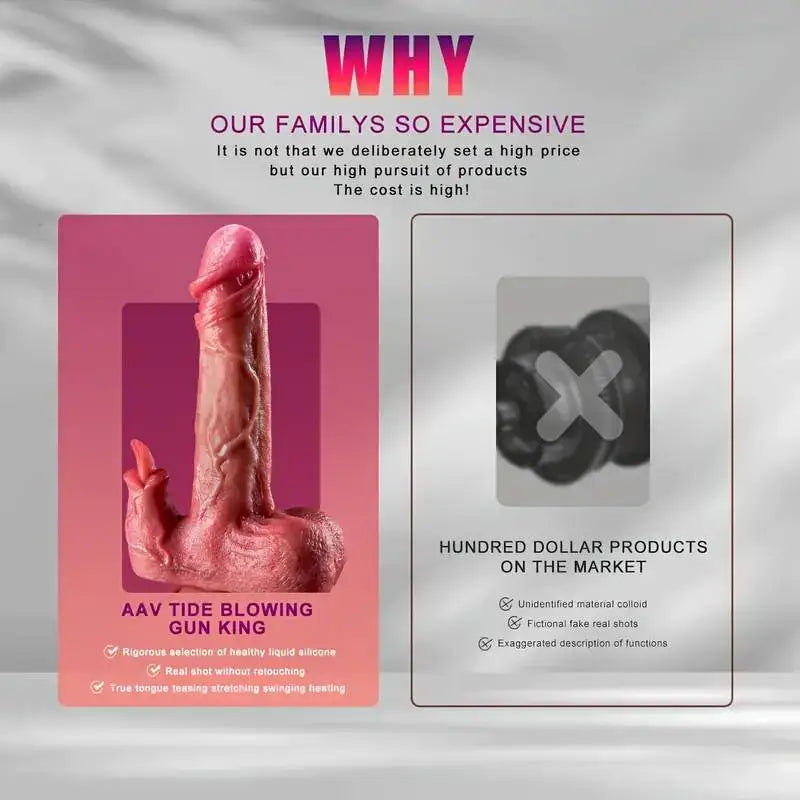 Don Juan – Vibrating Tongue Licking Heating 7 Thrusting & Swinging 10 Vibrating Lifelike Dildo 8.58 in