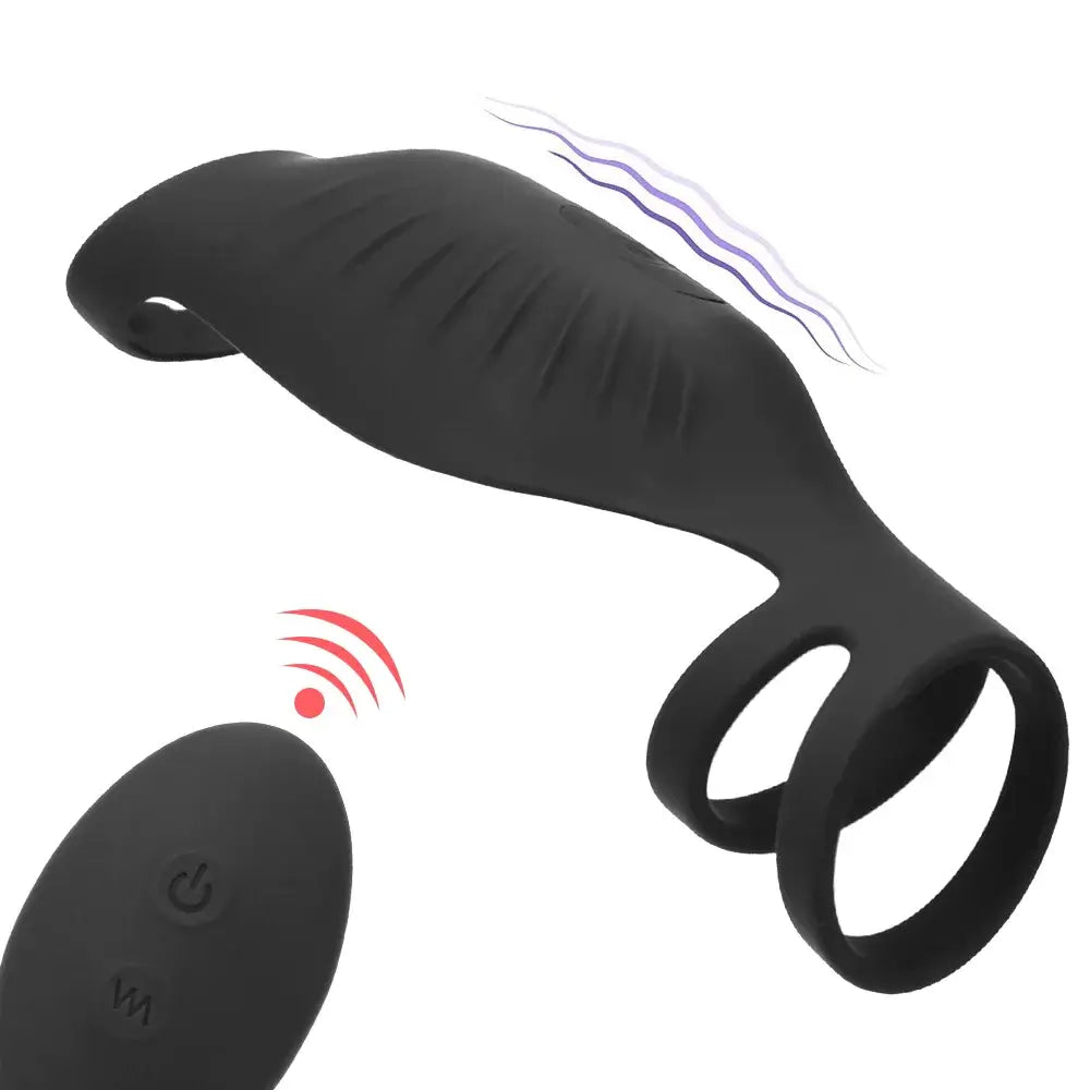 Duke  C Vibrating Penis Sleeve Cock Ring with Remote Control