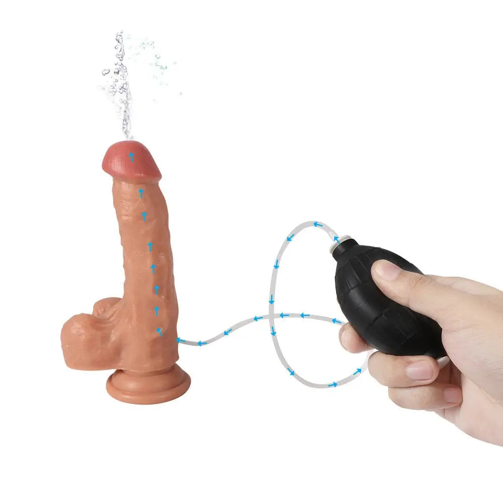 Ejaculation Fantasies Ultra Realistic Squirting Dildo 7.48 Inch