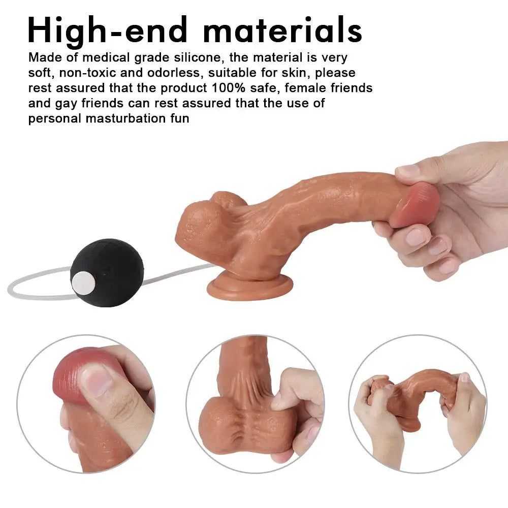 Ejaculation Fantasies Ultra Realistic Squirting Dildo 7.48 Inch