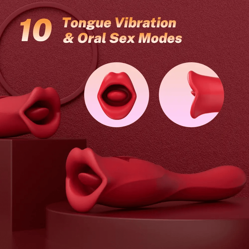 Eva – Biting Mouth Vibrating Tongue Clit Stimulator G-spot Vibrator