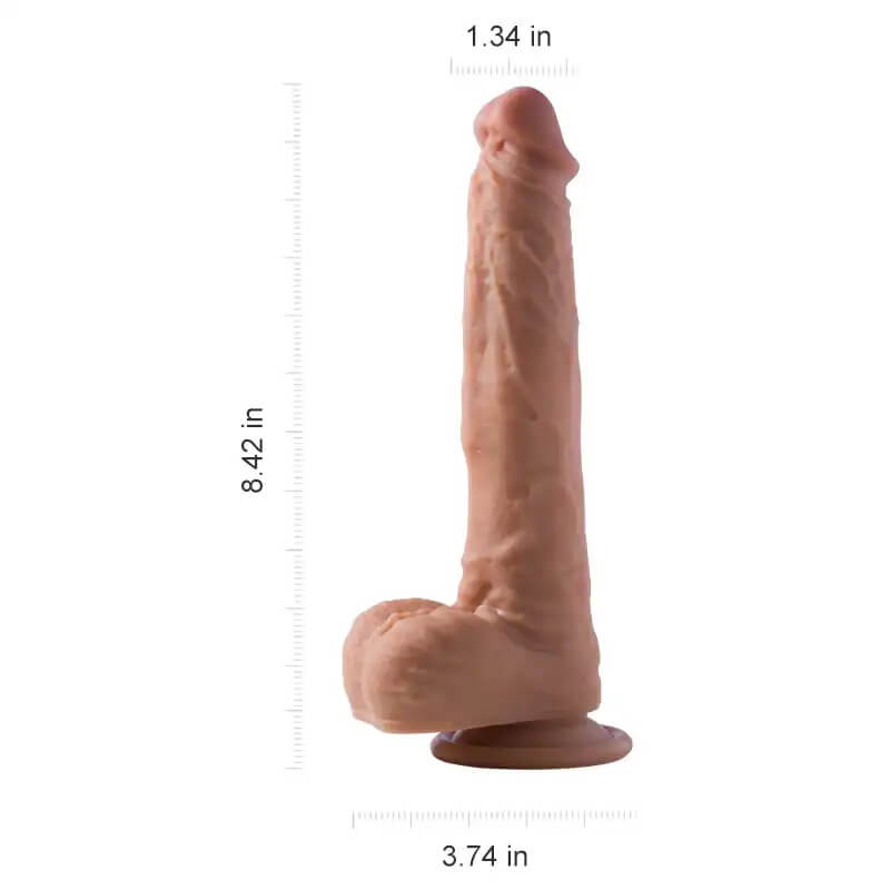 Fergus – 6.5-inch Remote Control 3-in-1 Realistic Suction Cup Dildo