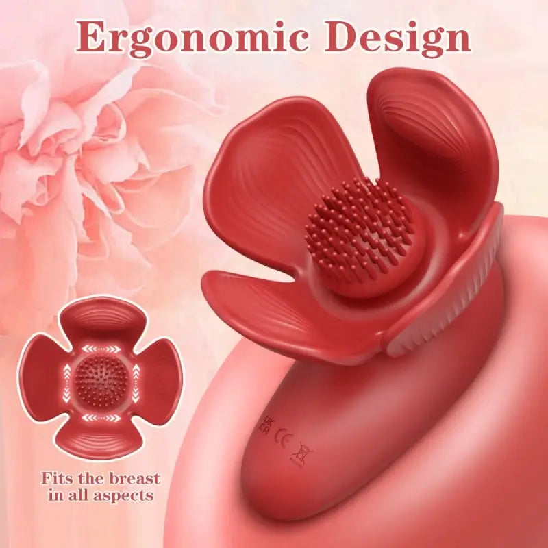 Floralease 10 Vibration & Fully Covering Grabbing Vibrator Nipple Toys