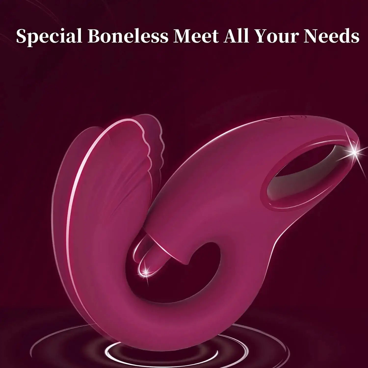 G Spot Dildo Vibrator with 2 Tongue Clit Licker, Women Adult Sex Toys