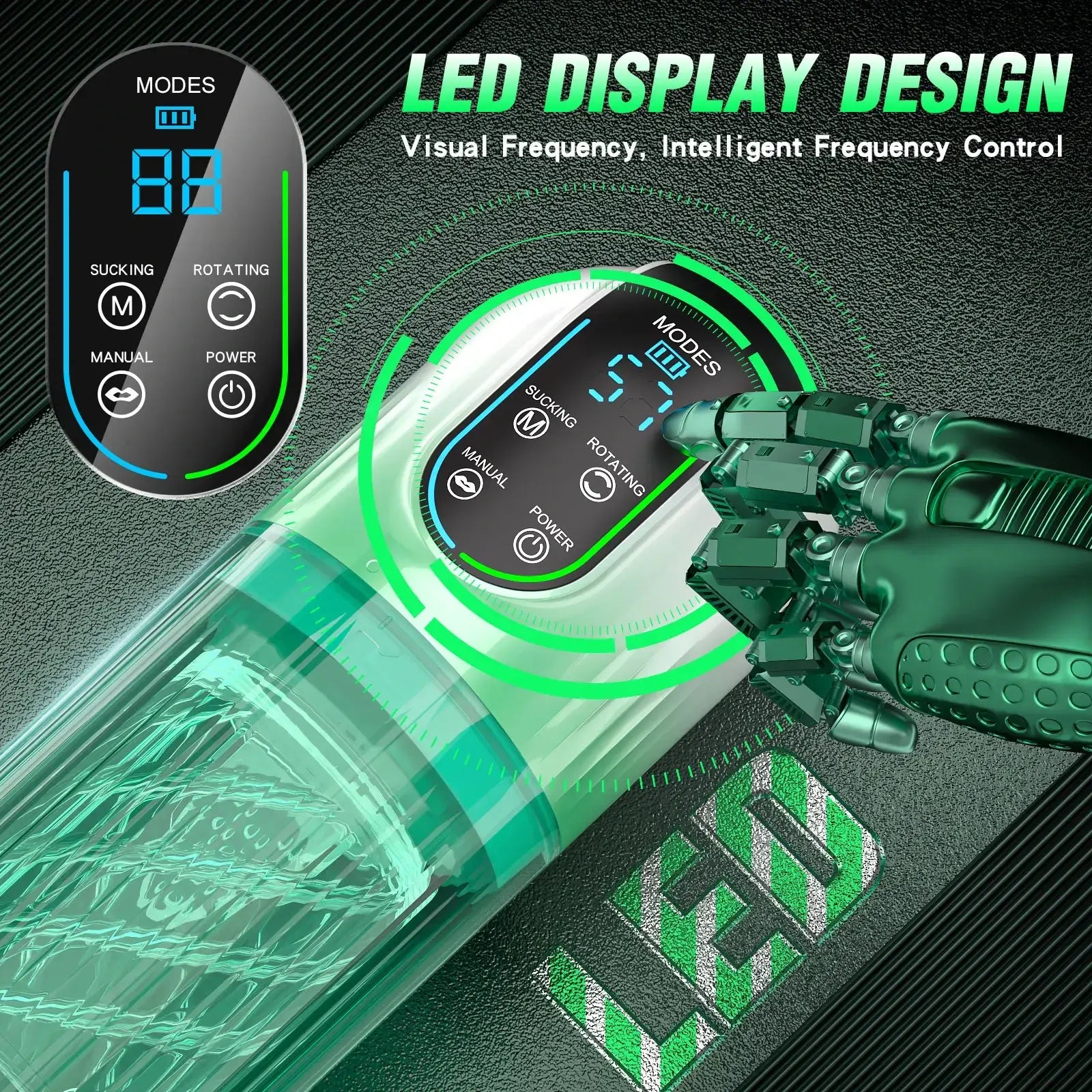 Gardy – Automatic Vibrating Sucking Rotating & Thrusting Male Masturbator