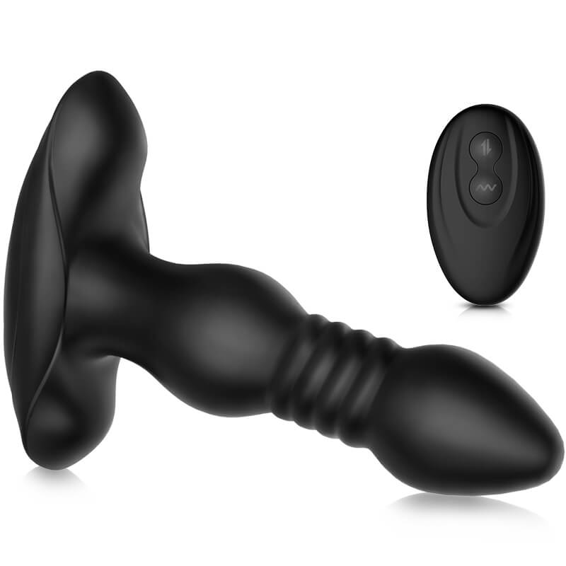 HALE 3 Thrusting 10 Vibrations Anal Plug With Remote Controller