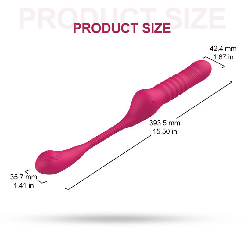 HAZEL Strapless Strap-on Thrusting Dildo G-spot Vibrator Tapping Clit Stimulator