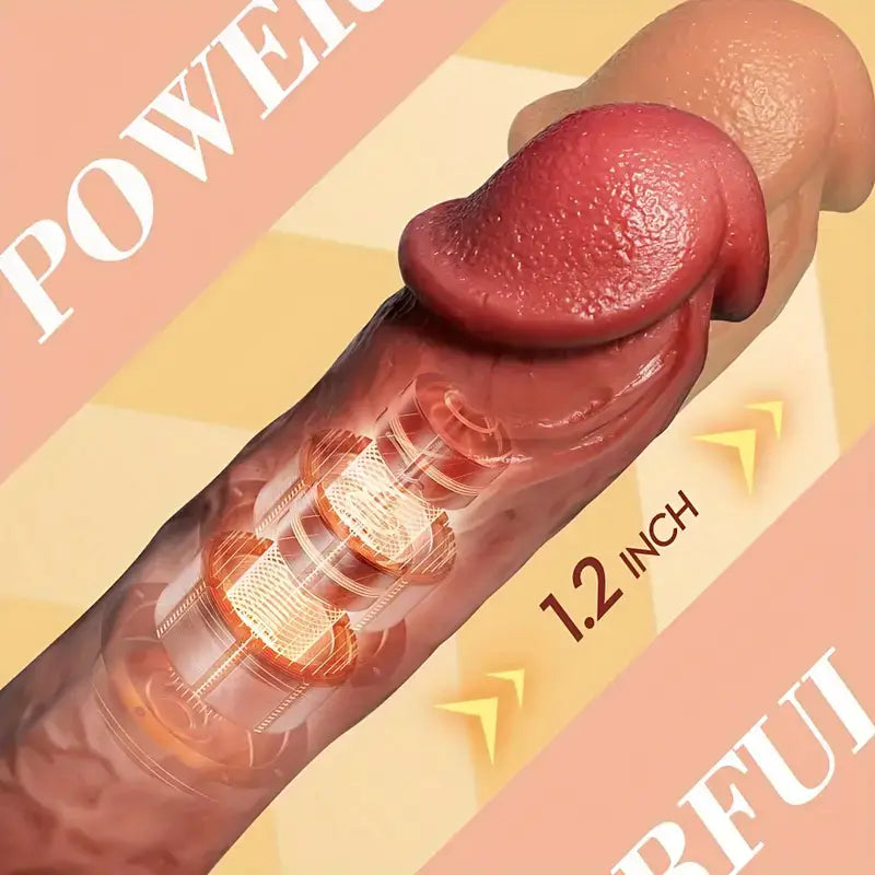HONKAI- Heating 8 Powerful Thrusting 10 Vibrating Suction Cup Dildo